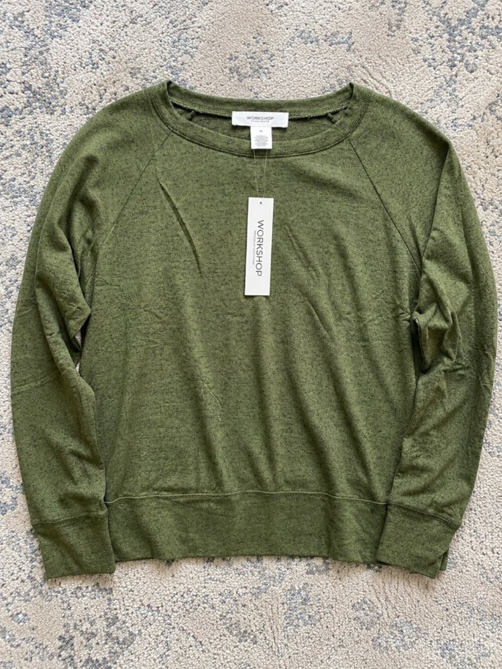 Workshop by Republic Clothing Green Top Women’s Casual Blouse NWT